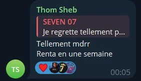 Message d'un membre de la formation