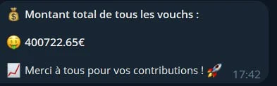 Message d'un membre de la formation